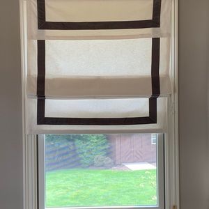 Pottery Barn Grosgrain Ribbon Corded Roman Shades